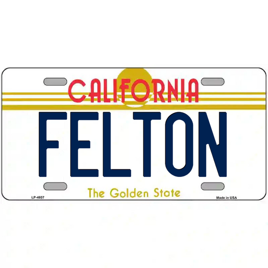 Felton California Metal Sign
