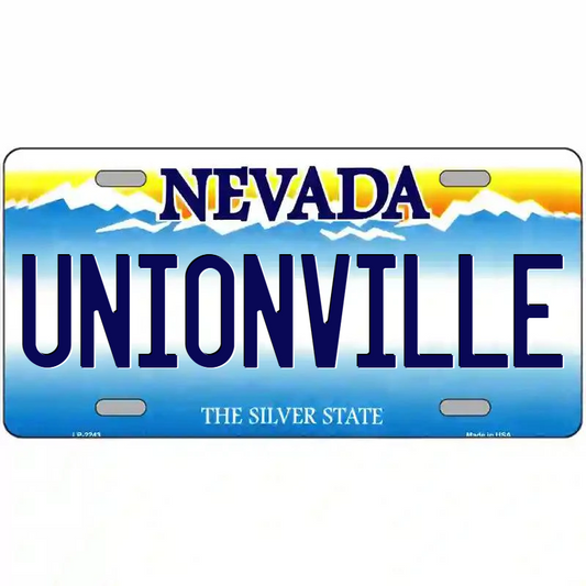 Unionville Nevada Metal Sign