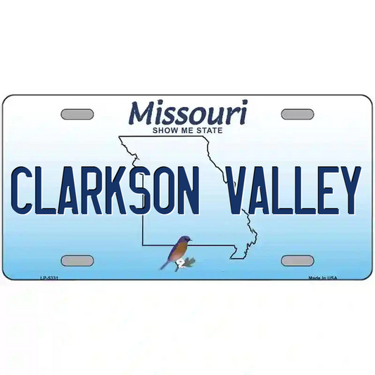 Clarkson Valley Missouri Metal Sign