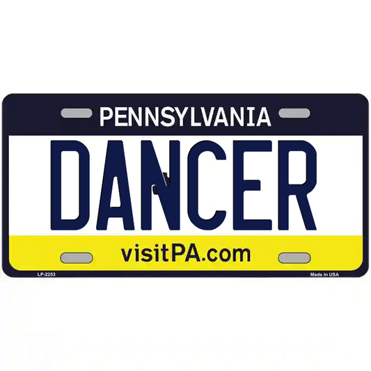 Dancer Pennsylvania Metal Sign