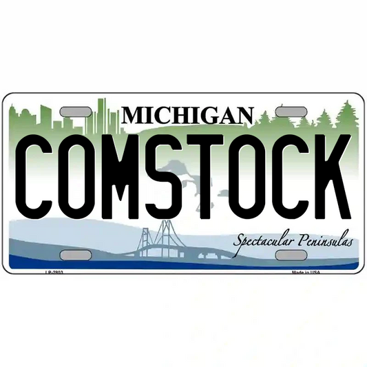 Comstock Michigan Metal Sign