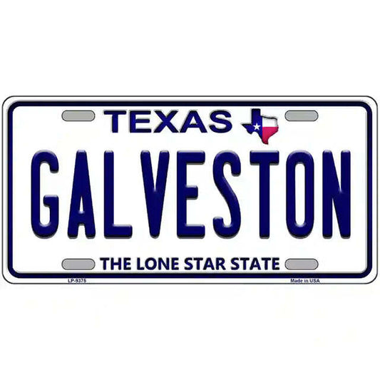 Galveston Texas Metal Sign