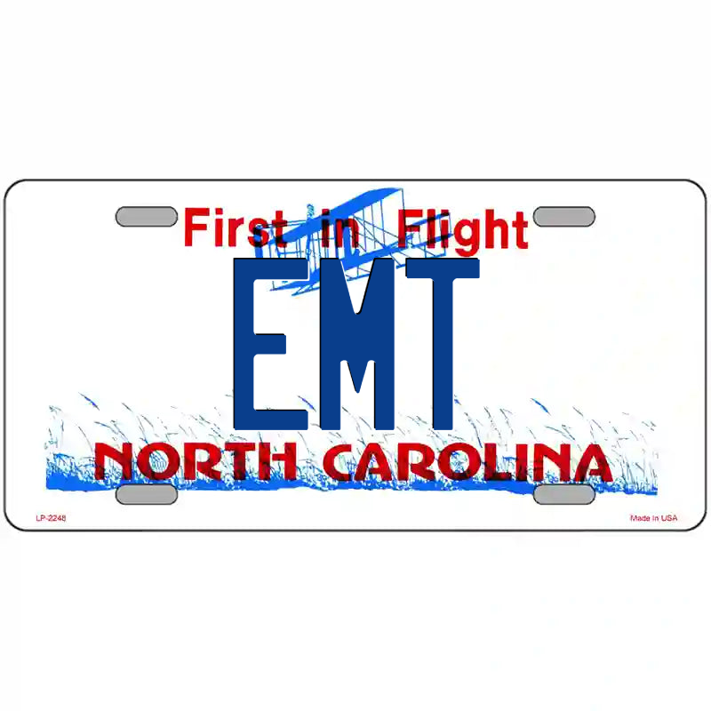 EMT North Carolina Metal Sign