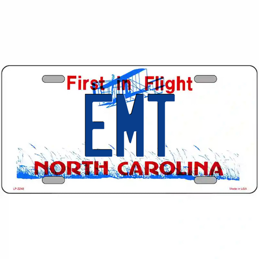 EMT North Carolina Metal Sign