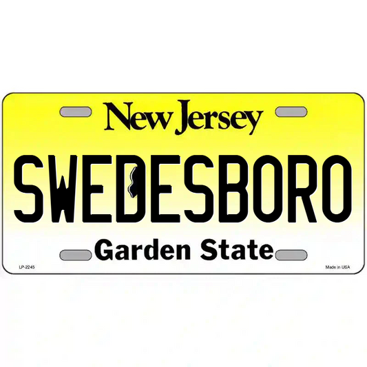 Swedesboro New Jersey Metal Sign