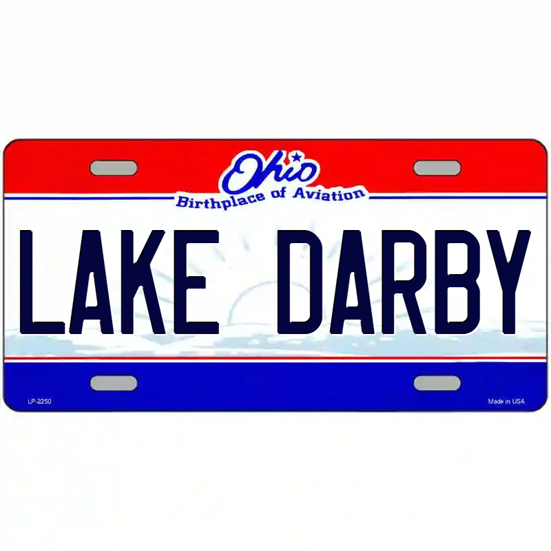 Lake Darby Ohio Metal Sign