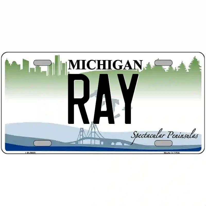 Ray Michigan Metal Sign