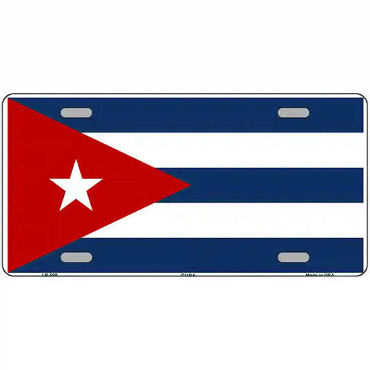 Cuba Flag Metal Sign