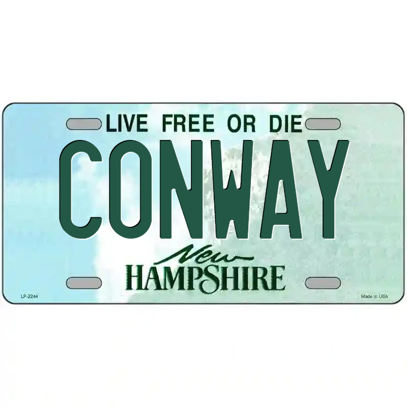 Conway New Hampshire Metal Sign