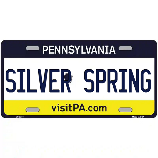 Silver Spring Pennsylvania Metal Sign