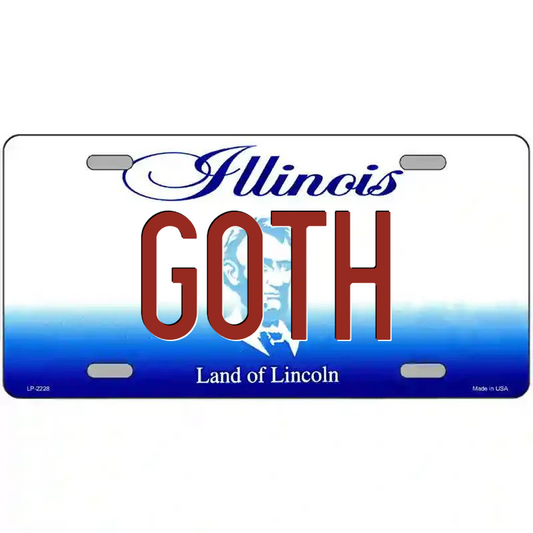 Goth Illinois Metal Sign