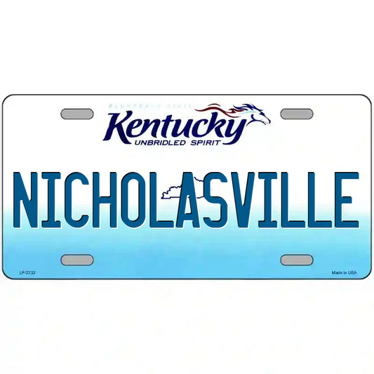 Nicholasville Kentucky Metal Sign