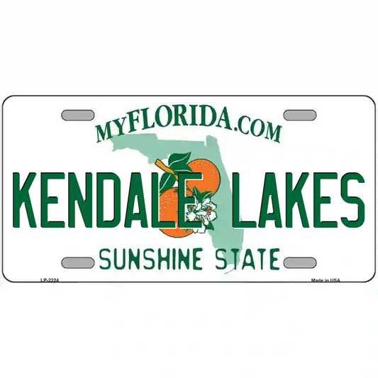 Kendall Lakes Florida Metal Sign