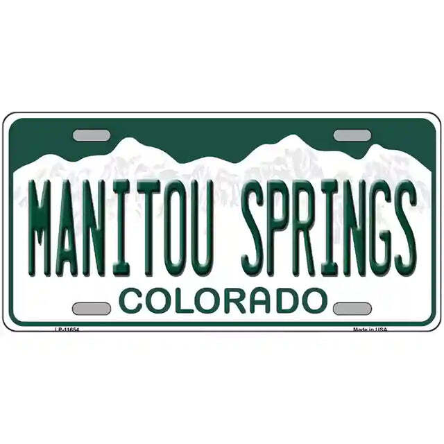Manitou Springs Colorado Metal Sign