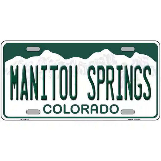 Manitou Springs Colorado Metal Sign