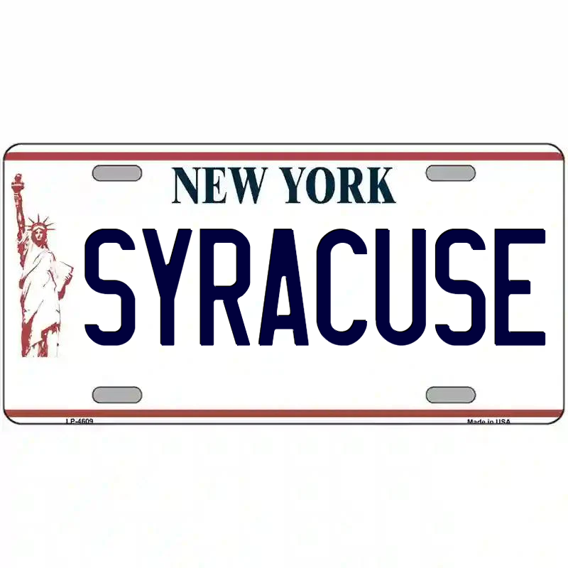 Syracuse New York Statue of Liberty Metal Sign