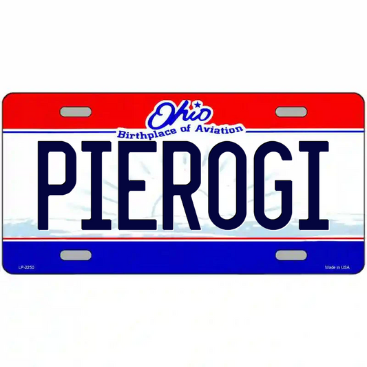 Pierogi Ohio Metal Sign