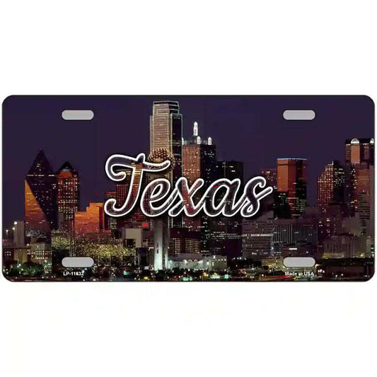 Texas City Lights Metal Sign