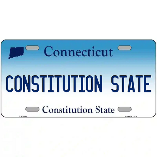 Constitution Connecticut Metal Sign