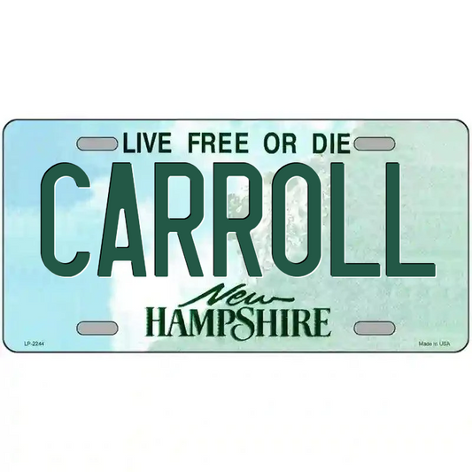 Carroll New Hampshire Metal Sign