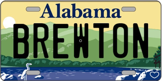 Brewton Alabama Metal Sign