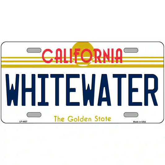 Whitewater California Metal Sign