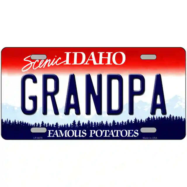 Grandpa Idaho Metal Sign