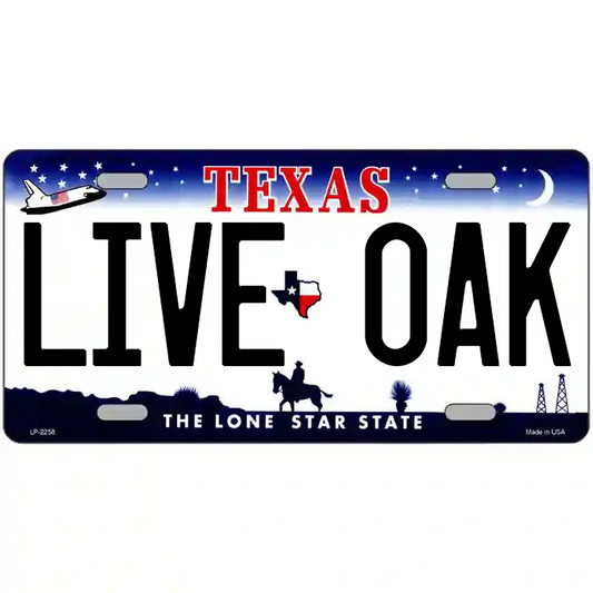 Live Oak Texas Metal Sign