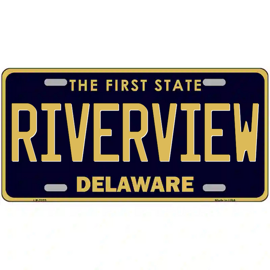 Riverview Delaware Metal Sign