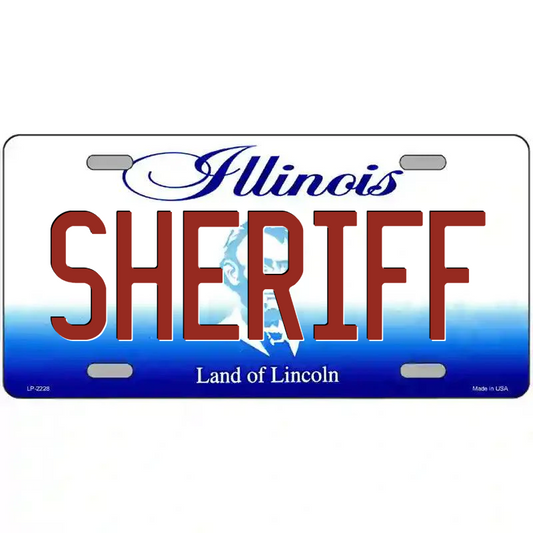Sheriff Illinois Metal Sign