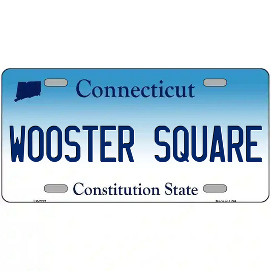 Wooster Square Connecticut Metal Sign