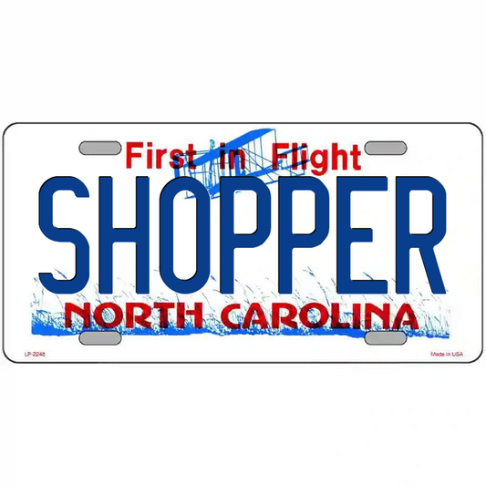 Shopper North Carolina Metal Sign