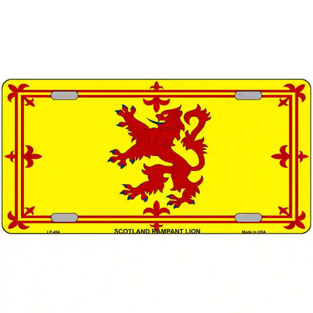 Scotland Lion Flag Metal Sign