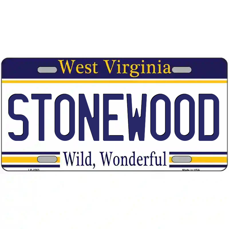 Stonewood West Virginia Metal Sign