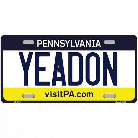 Yeadon Pennsylvania Metal Sign
