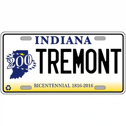 Tremont Indiana Bicentennial Metal Sign