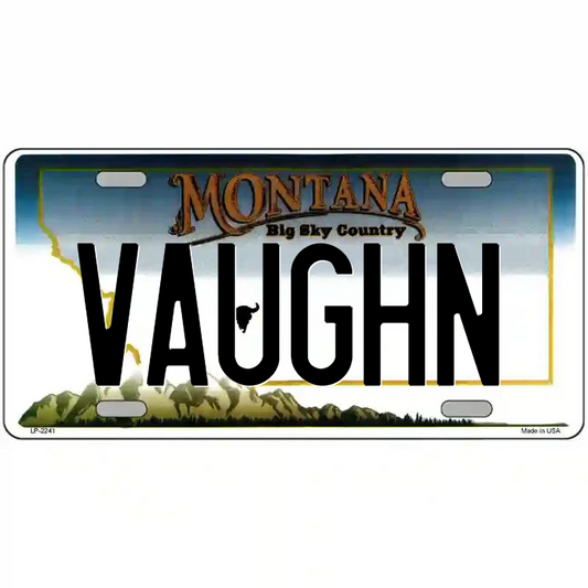 Vaughn Montana Metal Sign