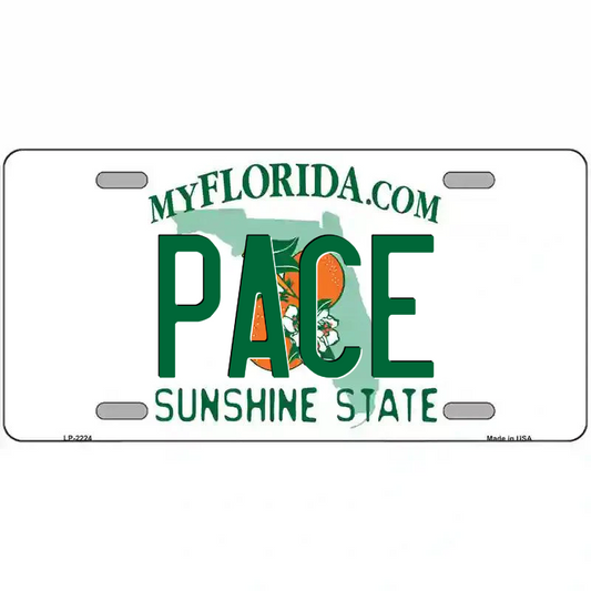 Pace Florida Metal Sign