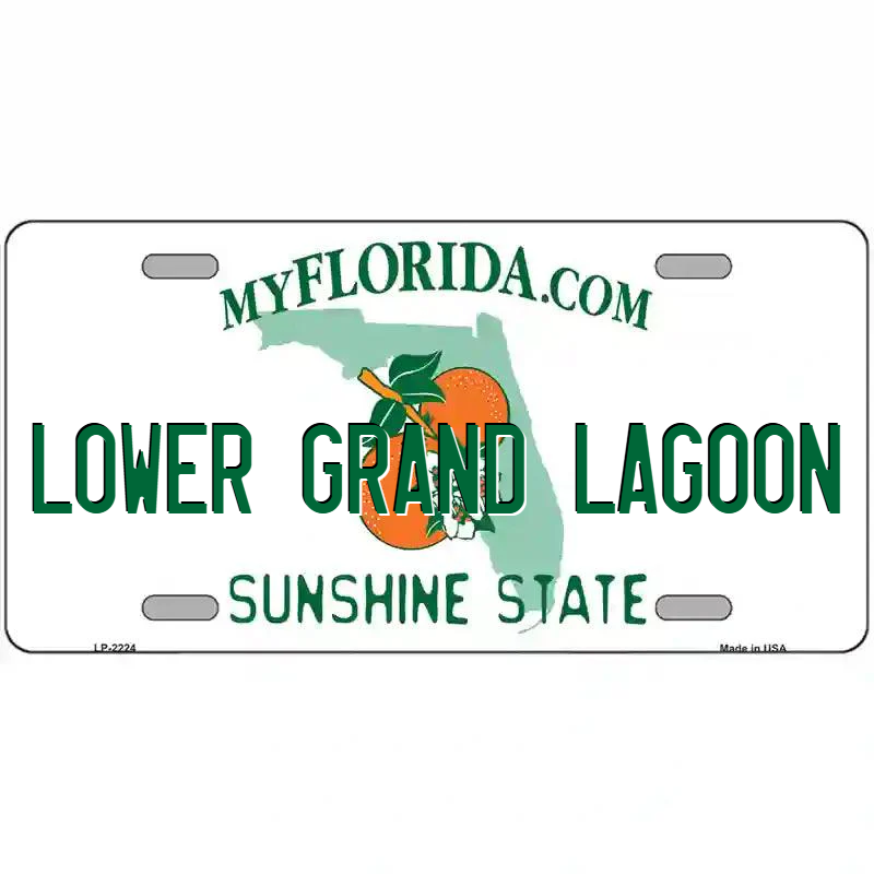 Lower Grand Lagoon Florida Metal Sign