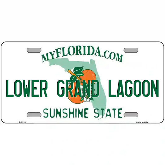 Lower Grand Lagoon Florida Metal Sign
