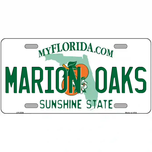 Marion Oaks Florida Metal Sign