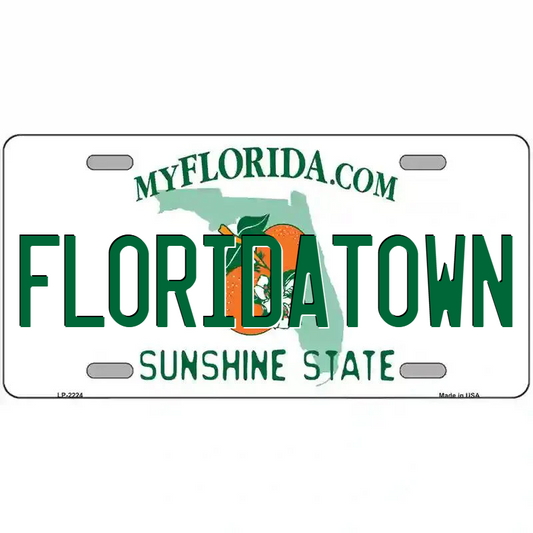 Floridatown Florida Metal Sign