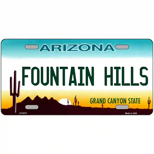 Fountain Hills Arizona Metal Sign