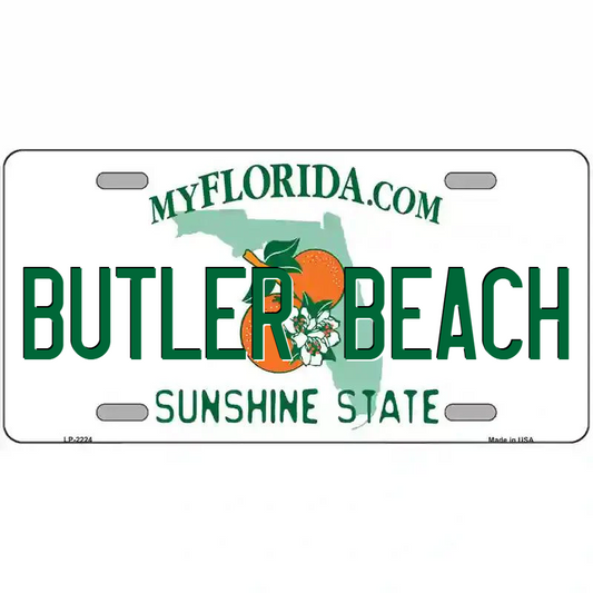 Butler Beach Florida Metal Sign
