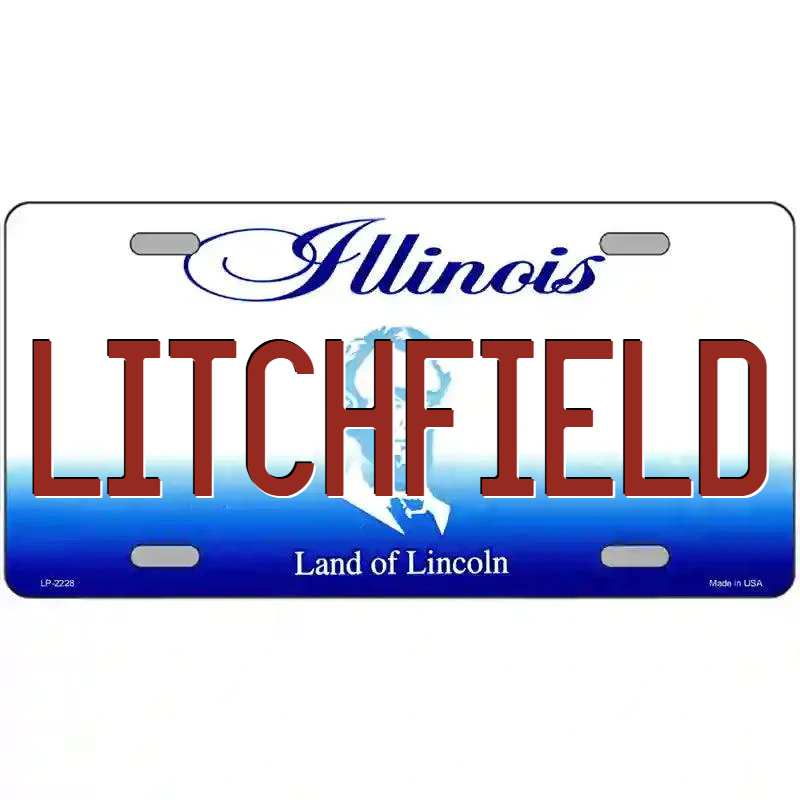 LItchfield Illinois Metal Sign