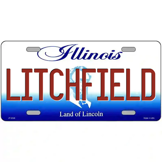 LItchfield Illinois Metal Sign