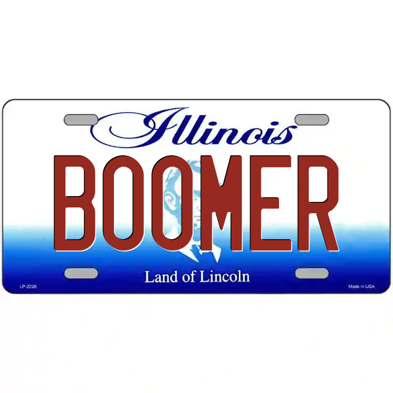 Boomer Illinois Metal Sign