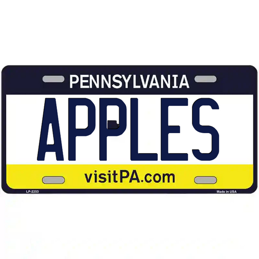 Apples Pennsylvania Metal Sign