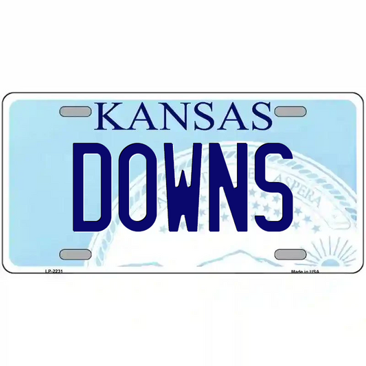 Downs Kansas Metal Sign