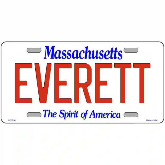 Everett Massachusetts Metal Sign